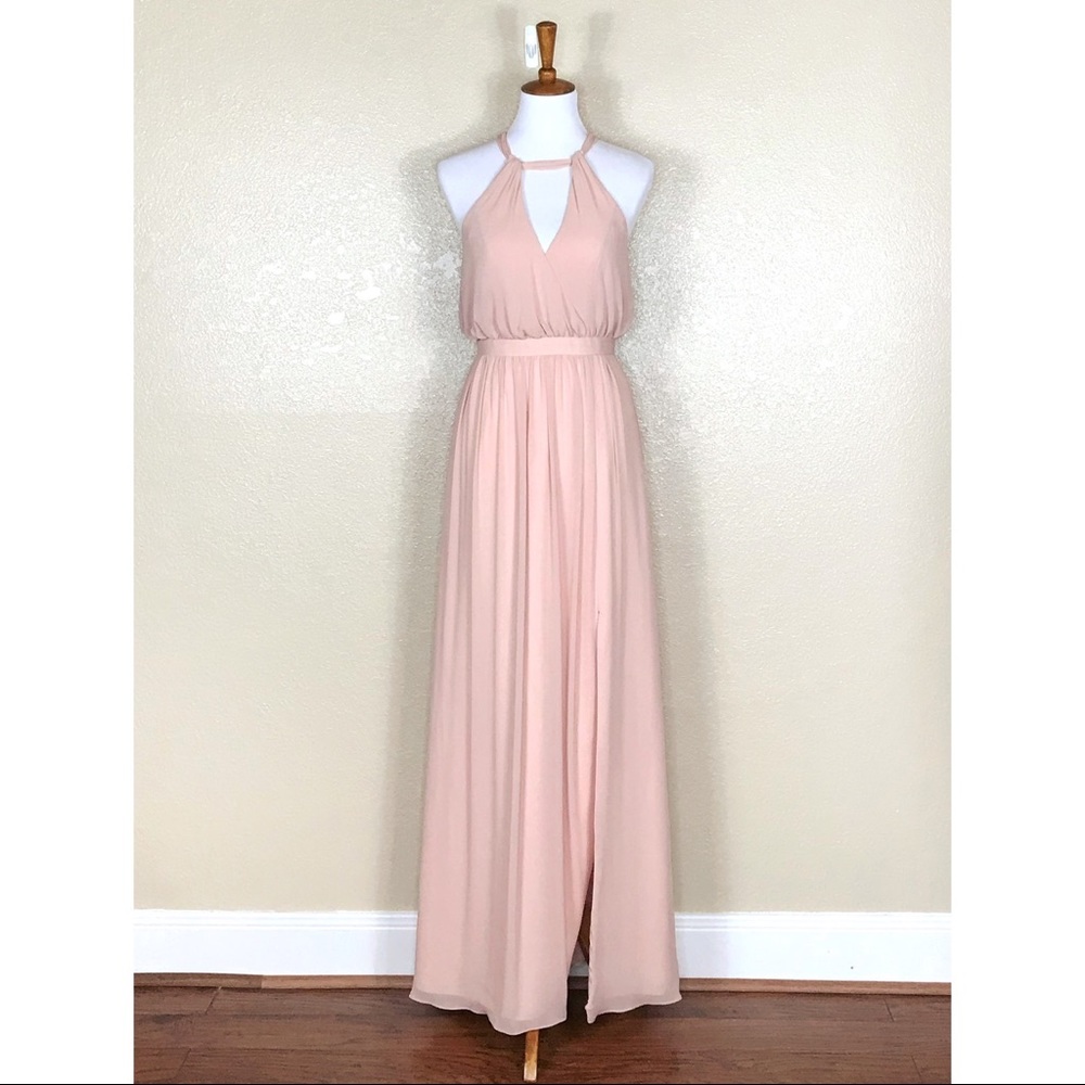 Watters & Watters Fleurette Chiffon Maxi Dress Size 4